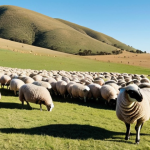 **

A vast Australian landscape with merino sheep grazing, emphasizing the quality of their wool. Rolling hills, blue skies, and healthy-looking sheep are essential. Focus on showcasing the "high quality and fineness" of the merino wool.

**