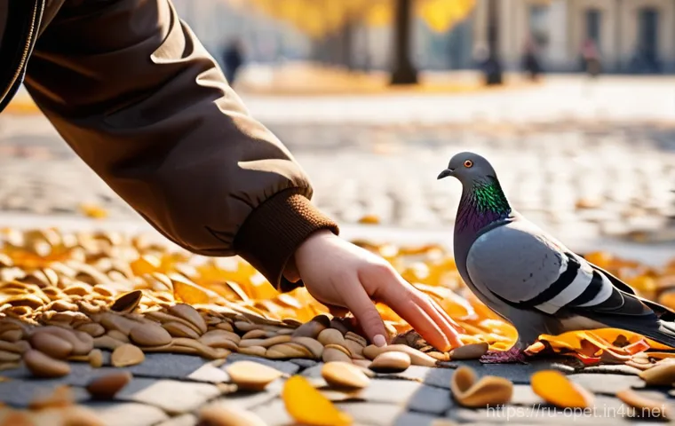 비둘기 도심 서식지 연구 - **Prompt:** A domestic pigeon (Columba livia domestica) perches with self-assured grace on the weath...