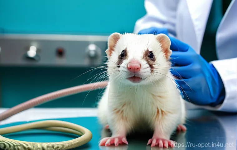 페럿 장수 비결 - **Prompt 1: A Healthy Ferret's Balanced Diet**
    "A vibrant, healthy ferret with glistening fur, l...