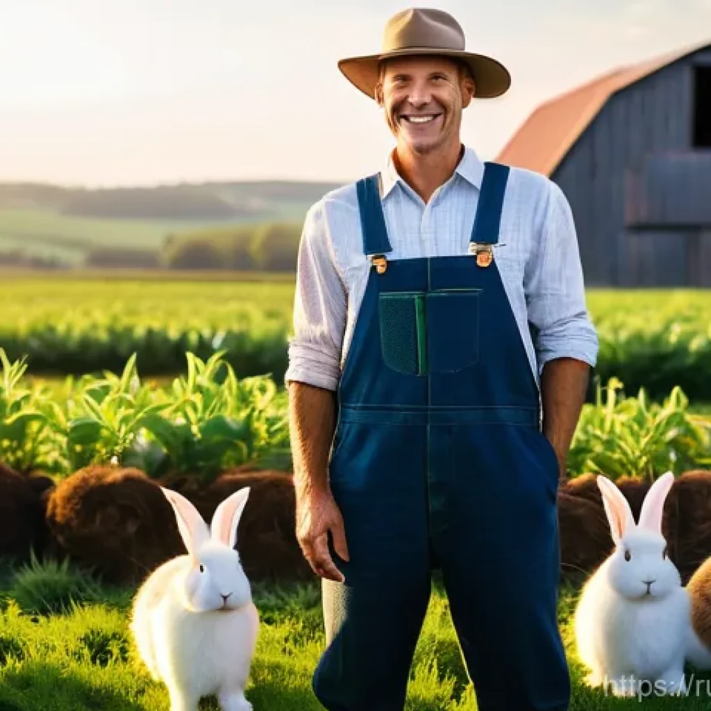 토끼 유전자 연구 - **Prompt 1: Bountiful Harvest: A Farmer with Enhanced Rabbits**
    "A wide-angle, vibrant photograp...